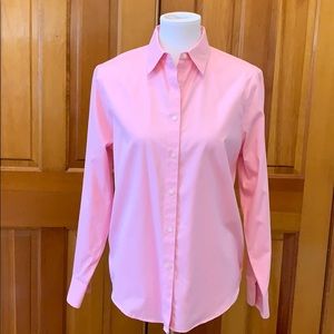 Jones New York Classic Cotton Pink  Blouse